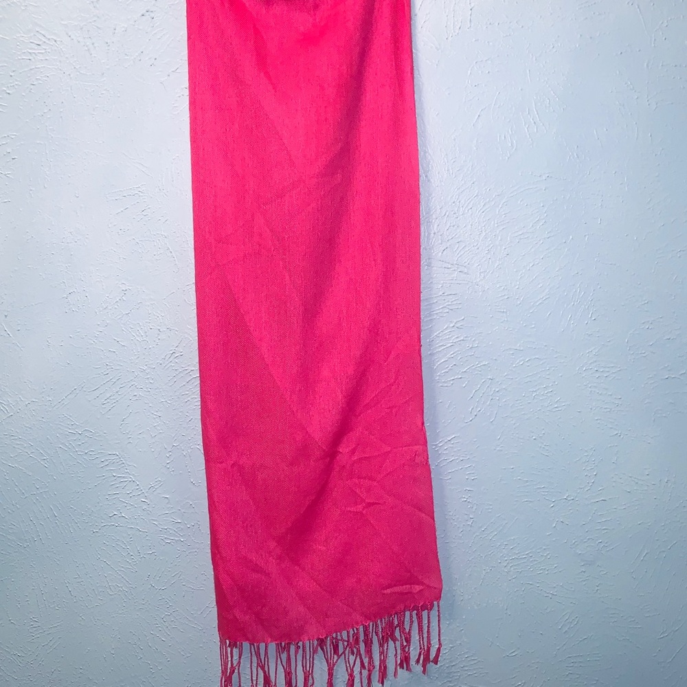 Bright Neon Pink Scarf